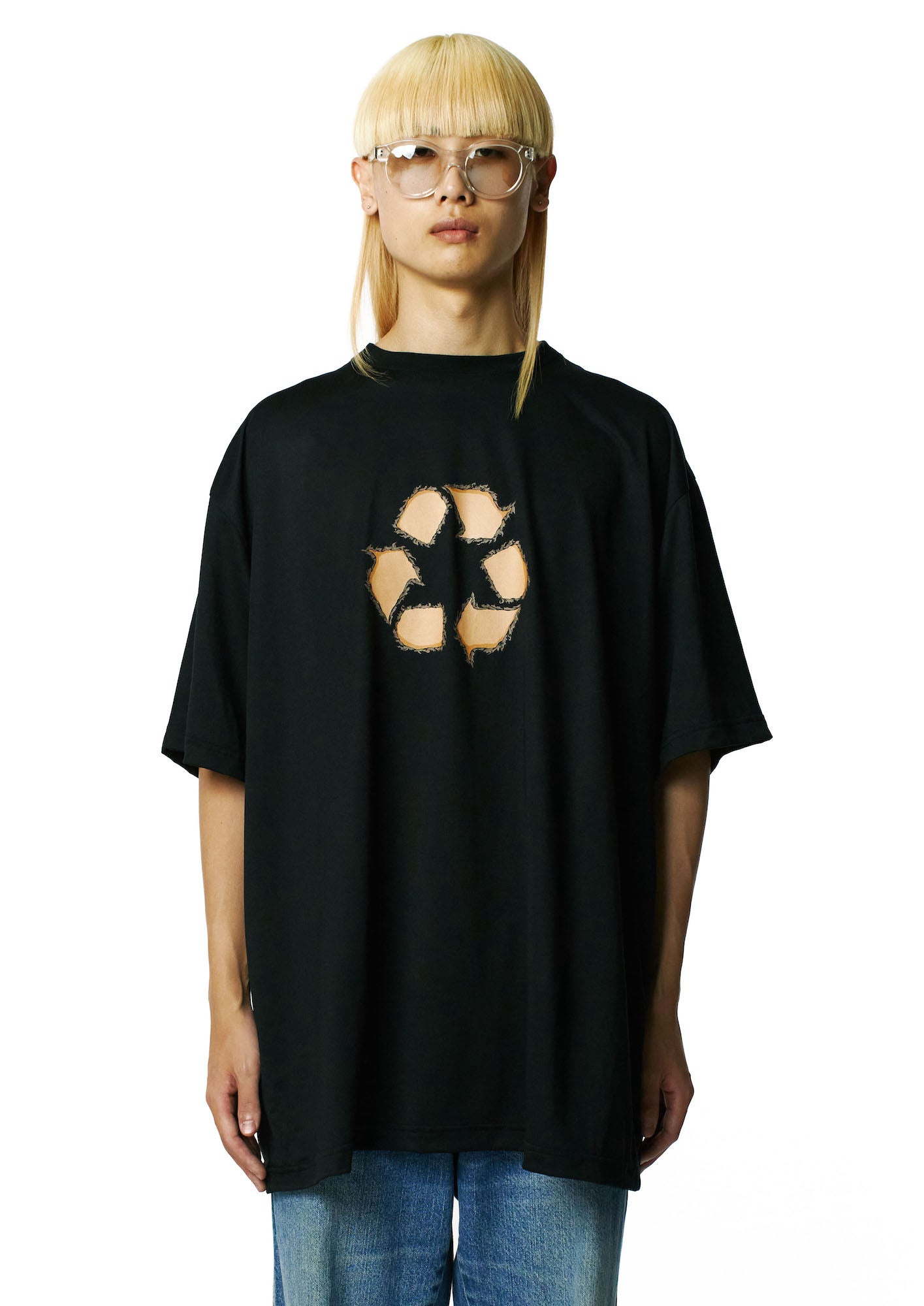 PLASTIC BOTTLE T-SHIRT / RIPPED SYMBOL